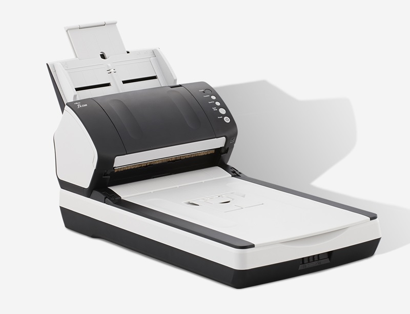 Fujitsu brand fi-7240 image scanner with flat bed